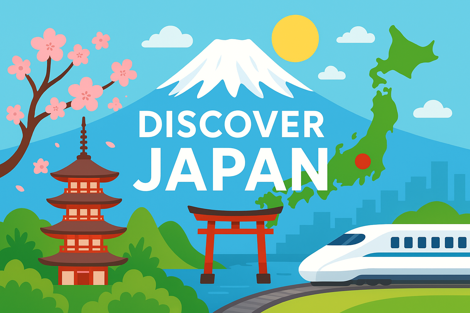 Beautiful Japanese landscape